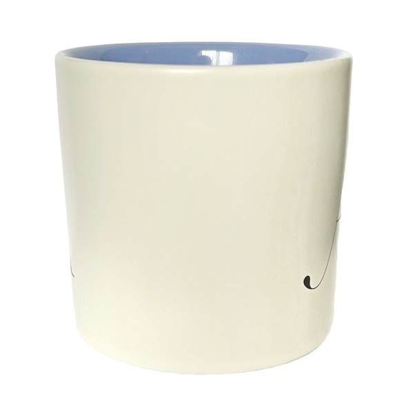 Indigo Monogram Initial A Letter Ceramic Mug White Creme Purple Coffee Tea Lilac - Picture 6 of 9